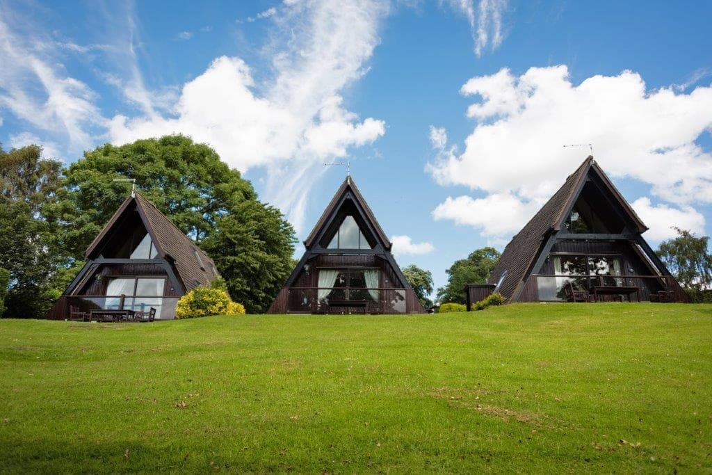 Lodges in the grounds of Rutland Hall Hotel