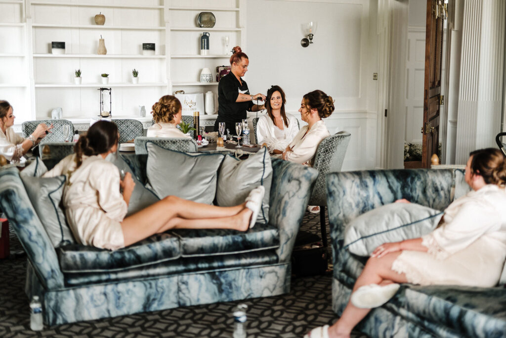 Bridal party in Windsor Suite
