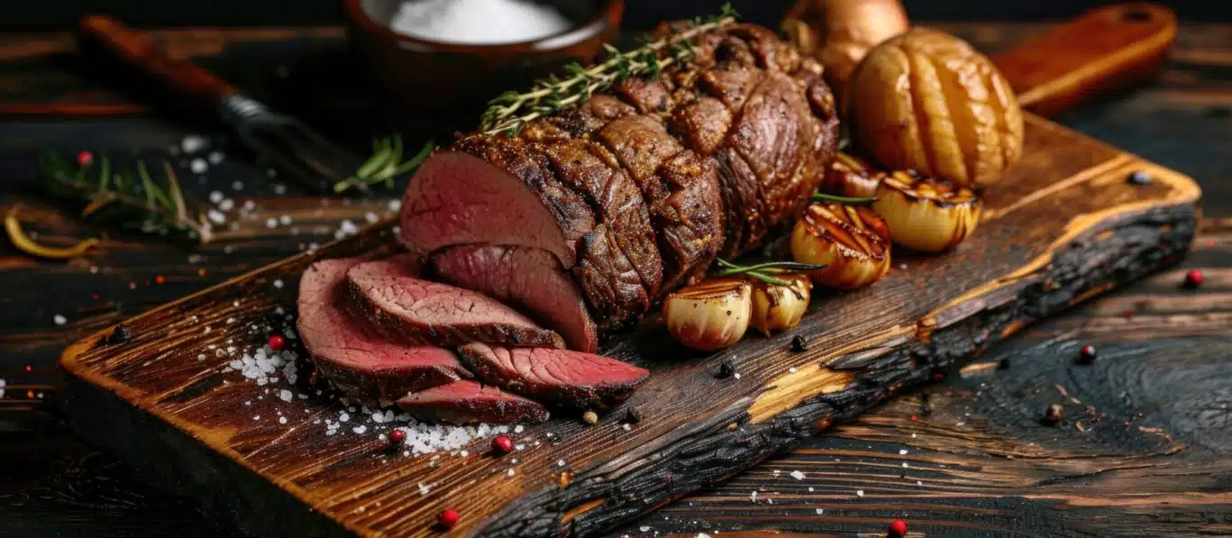 Plate of carvery meat
