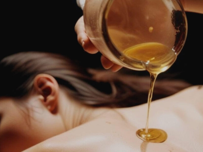Deep oil massage