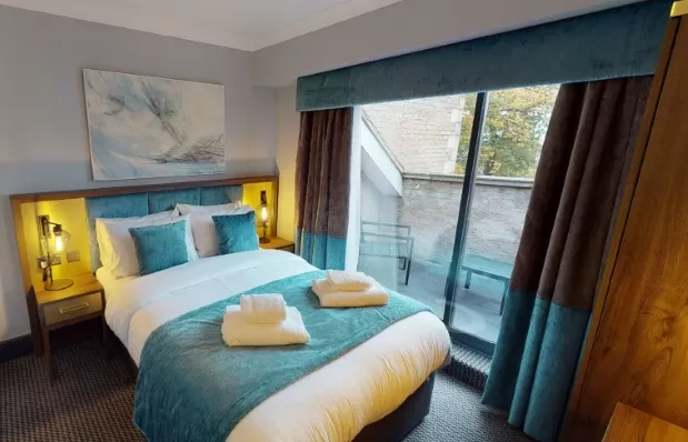 Double Bed in Apartment 49. Self-catering apartment at Rutland Hall Hotel & Spa