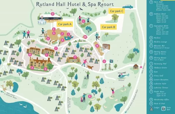 Illustrated Site Map - Car parking