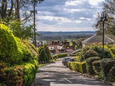 Valentines Day View from Road of Rutland Hall Hotel and Spa