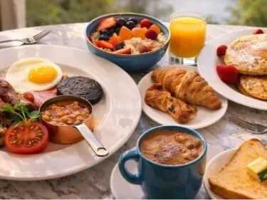 Cooked Breakfast at Rutland Hall